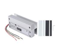 Hapivida Cerradura Eléctrica para Puertas de Cristal, de Control de Acceso 12V con Señal de Retroalimentación, Cerradura de Perno Motorizada para Puertas de Cristal Sin Mar