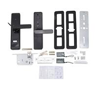 Hapivida Cerradura Inteligente con Huella Digital, Cerradura Electrónica Automática Antirrobo con Aplicación, Negro, para Puerta de Entrada Exterior e Interior