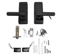 Hapivida Cerradura Inteligente para Puerta con Huella Dactilar Contraseña y APP, Apertura por Tarjeta Llave Material de Aleación de Aluminio para Entrada Principal