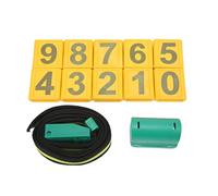 Hapivida Collar para Ganado, Placa Identificadora Numérica 0-9 con Podómetro, Material Plástico Resistente, Cinta de Nylon, Para Bovinos y Ovinos en Granjas