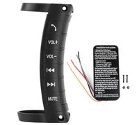 Hapivida Control Remoto Volante Universal, Botones Multifunción Navegación DVD 2 DIN, Controlador Inalámbrico Reproductor Android, 6 Botones Programables