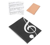 Hapivida Cuaderno de Partituras Musicales, 50 Páginas, Papel Pentagrama | Bloc de Anotación Musical, Varios Diseños de Portada para Compositores y Aficionados