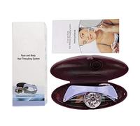 Hapivida Depiladora facial y de cuello con hilo de algodón, suave y eficaz, para mujeres y hombres, portátil, color morado, 12 x 4,5 x 3,7 cm (Caja de gafas)