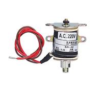 Hapivida Electromagneto Traccion Tubular Solenoide, Convertidor Energia Electrica a Mecanica 0.3N 10mm Carrera SAL-02 AC220V para Aplicaciones de Automatizacion Industrial