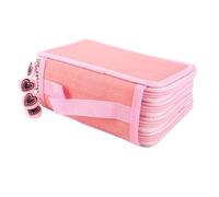 Hapivida Estuche Organizador para Lápices de Oxford con 72 Espacios, Gran Capacidad 20 x 12.5 x 8.7 cm 4 Capas con Asa y Cremallera, para Estudiantes, Artistas o Maquillaje