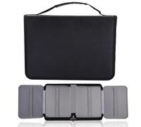 Hapivida Estuche para Lápices de Gran Capacidad, 150 Ranuras Sketch Art Pencil Bag Portable Multiple Compartiment Drawing Pencil Organizer Bag Suministros para Estudiantes(Negro)