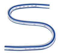 Hapivida Flexi Curve Ruler Herramienta de Plantilla de Medición de Doble Cara para Oficina Escolar Dibujo de Ingeniería, Costura, Dibujo, Gráficos de Diseño(30cm)