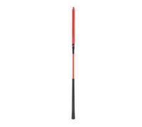 Hapivida Fusta de Equitación en Cuero de Alta Resistencia con Mango Antideslizante de Silicona, 65cm de Longitud Total para Entrenamiento y Competición de Caballos (Roja)