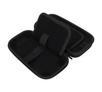 Hapivida Game Console Storage Bag, Hard Shell Dual Zipper Protective Case, Portable Carrying Case with Large Space, Shock Absorbing, for Console (Negro Cremallera Regular)