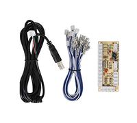 Hapivida Game USB Encoder, Controlador de Botones para Máquinas, Diseño Estructural Preciso, Material Resistente Compatible con y PC (CY-822A)