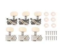 Hapivida Guitar String Button, Bloqueo Automático por Tensión de Cuerdas, 6PCS Columna de Acero Cabeza Cuadrada para Guitarra Acústica Folk, ABS Plástico A3 Acero Hierro Co