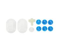 Hapivida Juego de clips de sujeción para faldones laterales de carrocería (1610186180, gran fuerza de sujeción, ABS, repuesto para DS3 2009-2015, 10 unidades)