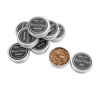 Hapivida Kit Ahumador para Cócteles, 8 Piezas Virutas de Madera para Ahumar Bebidas, Set Ahumador Madera Roble para Whisky Cócteles Carne Queso Café