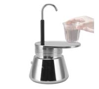 Hapivida Mini Cafetera Espresso, Cafetera Moka de Acero Inoxidable de Una Boquilla, Tipo Italiano, 1 Taza de Café Espresso para Acampar en Casa
