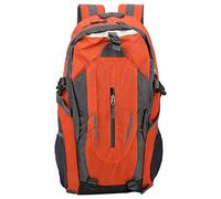 Hapivida Mochila 40L Impermeable para Senderismo Camping, Mochila de Montaña con Múltiples Bolsillos, Correas Acolchadas Ajustables, Espalda Transpirable, Capacidad Grande, Color S (Naranja)
