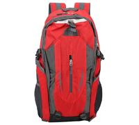 Hapivida Mochila 40L Impermeable para Senderismo Camping, Mochila de Montaña con Múltiples Bolsillos, Correas Acolchadas Ajustables, Espalda Transpirable, Capacidad Grande, Color S (Rojo)