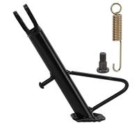 Hapivida Pata de Cabra Universal para Motocicleta, Soporte Lateral Negro de Acero Inoxidable para Bicicleta, Pata de Estacionamiento para Motocicleta, Scooter Eléctrico, Dit Pit Bike(18cm)