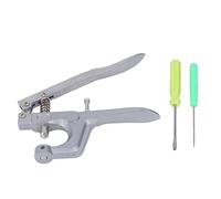 Hapivida Prensa Manual de Aluminio para Reparación de Raquetas de Bádminton, Kit Herramientas con Sacabocados y Destornillador para Cambio de Ojales