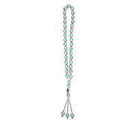 Hapivida Pulsera de Oración, Elegante Pulsera de Cuentas de Resina para Musulmanes, Rosario Islámico, Accesorio de Adoración, Azul 2#, para Meditación y Decoración, Eid al-Fitr