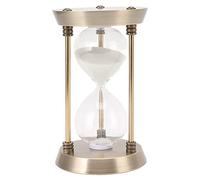Hapivida Reloj de Arena de Metal con Temporizador, Reloj de Arena Vintage Decorativo para Sala de Estar, Hogar, Escritorio, Decoración de Oficina(15 Minute-Bronze)