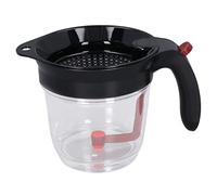 Hapivida Separador de Grasa, Versátil y fácil de Usar Separador de Grasa y Salsa de 1000 ml con liberación Inferior, Filtro Incorporado, Material Premium PP y ABS, para Salsas, sopas y guisos