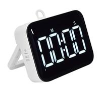 Hapivida Temporizador Digital, Temporizador de Cocina con imanes Integrados Pantalla LCD de 4 Pulgadas y función Cuenta atrás y Cuenta adelante para Cocina Aula Biblioteca