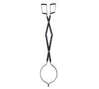 Hapivida Tenazas Chimenea Hierro 61.5cm Plegables Pinzas Leña Campana Hogar
