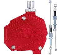 Hapivida Universal CNC Aluminio Stunt Clutch B-O-O-S-T-E-R Freno Moto Stunt Clutch Pull Cable Palanca Sistema de Cable Easy Pull para Motocicleta Dirt Bike(Rojo)