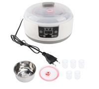 Hapivida Yogurtera Electrica, Maquina para Hacer Yogur Casero y Natto Capacidad 1,2 Litros con Jarros Incubadora para Yogur con Recipiente Acero Inoxidable para el Hogar