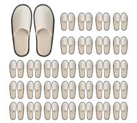 Hapivida Zapatillas desechables para Huéspedes, Zapatillas de Hotel a Granel Zapatillas de Spa de Toe Zapatillas para Mujeres Hotel Spa Viajar a Interiores Bodas de Inicio
