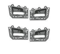 HAPIWIY Tirador de Puerta del Coche Juego De 4 Manijas De Puerta Interior Gris + Cromo (4 Puertas Delantera Delantera Izquierda Derecha) para Jeep para Grand Cherokee 2005-2011