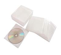HAPLIVES - Fundas para CD/DVD/BluRay, Funda de plástico de Doble Cara para CD y DVD, 100 Unidades