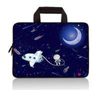 HAPLIVES Universal 7~9 Inch Kids Tablet Portable Neoprene Zipper Carrying Sleeve Case Bag Fits 7" 8" 8.5" 8.9" 9" iPad Mini 5 4 3 2 1, Galaxy Tab A 8.0 (Outer Space)