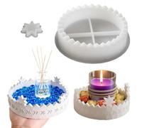 Haplos 3D Molde de Silicona, Molde de Cuenta Regresiva de Silicona, Moldes de Silicona para Fundir para Fundir Velas de Yeso y Resina Epoxi para Manualidades pour les Mariages (Calendar tray mold)