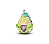 Hapour Colgante de plata de ley 925 con cuentas para pulsera, collar, árbol, amor para siempre, luna, nube, mariquita, aguacate, casa, circonita cúbica, regalo para mujer