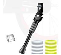 Hapoyxm Pata Cabra Bicicleta Niño - 12~20 Pulgadas Soporte para Bicicletas Niño con 20PCS Pegatinas Reflectantes y Espaciador de Montaje, Antideslizante Caballete Bici para Niño Bicicleta Carretera