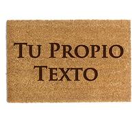 Happenings Felpudo Personalizado, Felpudo de Fibra de Coco para casa, Divertido con Cualquier Texto, Idea de Regalo, Antideslizante (60 x 40cm, Patrón 1)