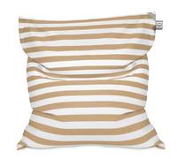 HAPPERS Big Puff Toldotex - Puff Gigante de Exterior e Interior, Puff Flotante para Piscina y Jardín, Tela Resistente al Sol y Agua, Relleno Incluido, Desenfundable y Lavable, 127x155 cm, Beige