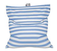 HAPPERS Big Puff Toldotex - Puff Gigante de Exterior e Interior, Puff Flotante para Piscina y Jardín, Tela Resistente al Sol y Agua, Relleno Incluido, Desenfundable y Lavable, 127x155 cm, Cielo