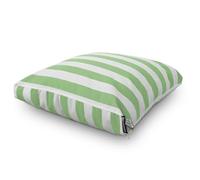 HAPPERS Cojín de Suelo Toldotex Antimanchas Multiusos para Exterior, Banco, Sofá Palets, Chill out - Rayado Verde 60x60