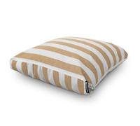 HAPPERS Cojín de Suelo Toldotex Antimanchas Multiusos para Exterior, Banco, Sofá Palets, Chill out - Rayado Beige 60x60