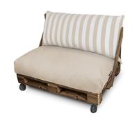 HAPPERS Cojines para Palets Toldotex Impermeable 120x60x20 Crudo