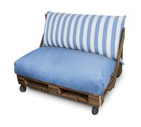 HAPPERS Cojines para Palets Toldotex Impermeable 120x80x20 Cielo Liso