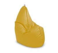 HAPPERS Puff Butaca XXL para Salón o Dormitorio Mostaza