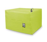 HAPPERS Puff Cama Auxiliar Confort Convertible 2 en 1 | Colchón Plegable para Invitados | Funda Lavable | para Salón o Dormitorio | Futón 195 x 130 cm - Verde