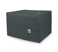 HAPPERS Puff Cama Auxiliar Doble. Futón o Colchón Plegable con Funda Gris Oscuro