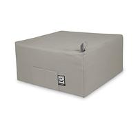 HAPPERS Puff Cama Individual. Futón o Colchón Plegable con Funda Ceniza