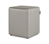 HAPPERS Puff Cubo Salón o Interior Gris Claro