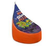 HAPPERS Puff Infantil con Relleno Incluido Tortugas Ninja Pizza