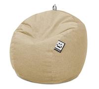 HAPPERS Puff Infantil Terciopelo Beige, Tejido Tacto Piel de melocotón